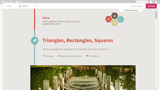 Hexa - Mẫu thiết kế website chuẩn chỉnh cho doanh nghiệp nội thất và các kiến trúc sư